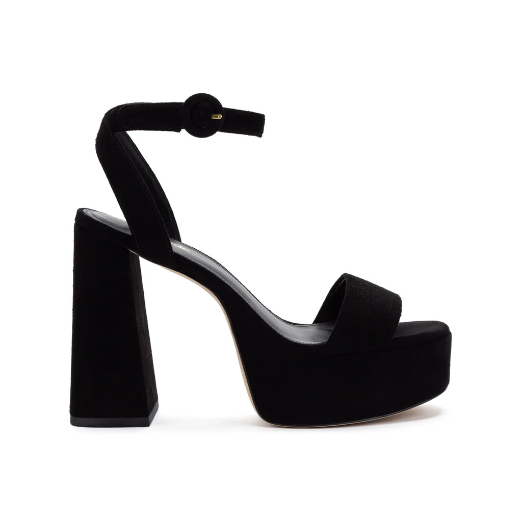 Dolly Sandal In Black Suede