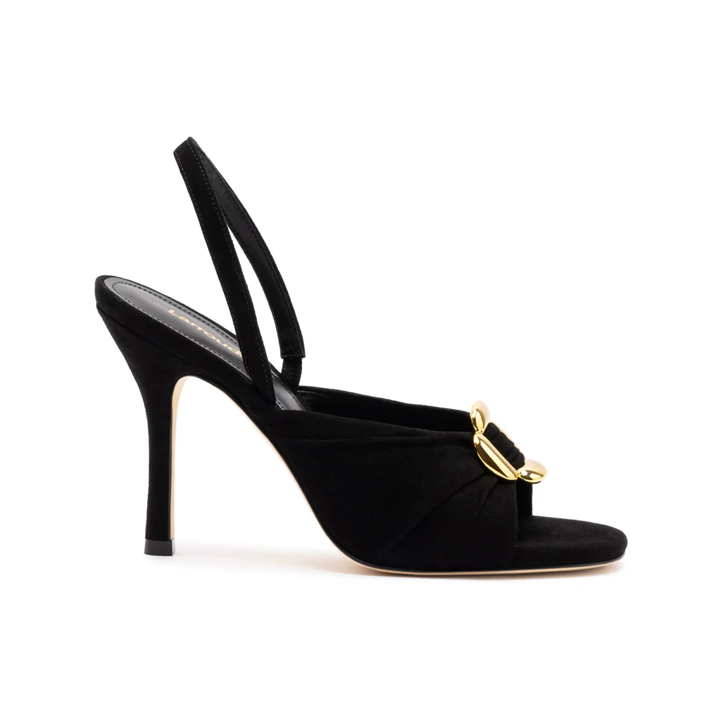 Mayfair Sandal In Black Suede