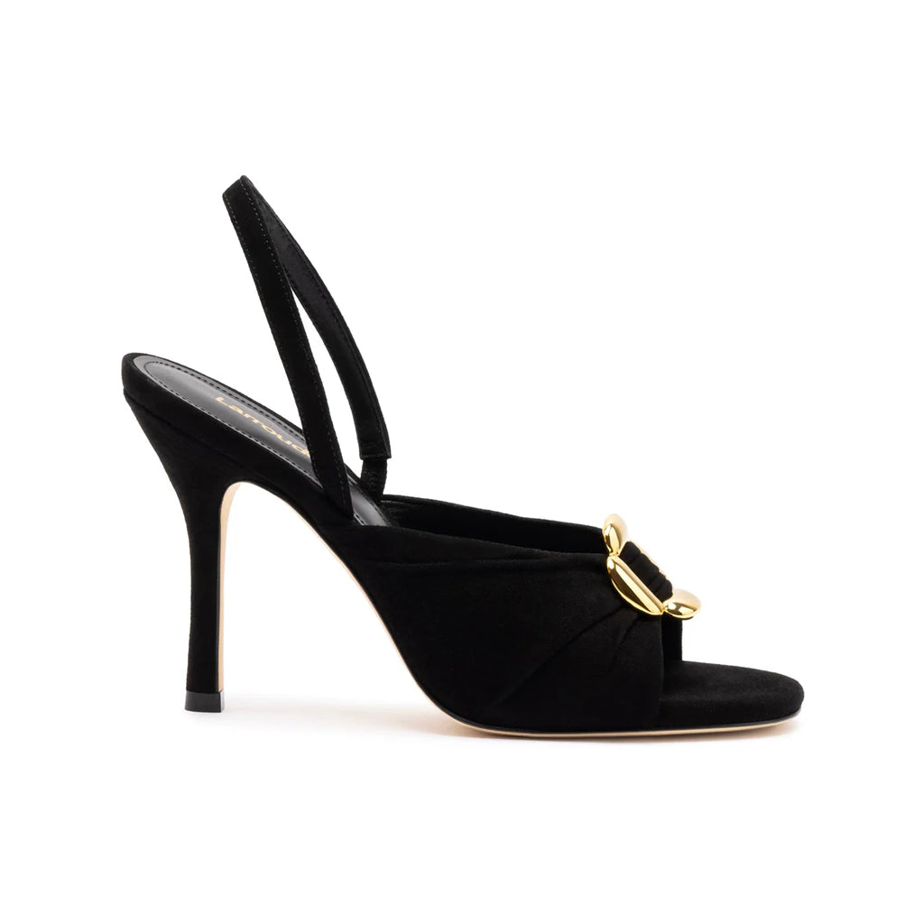 Mayfair Sandal In Black Suede