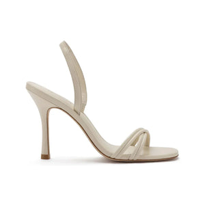 Annie Sandal In Ivory Leather