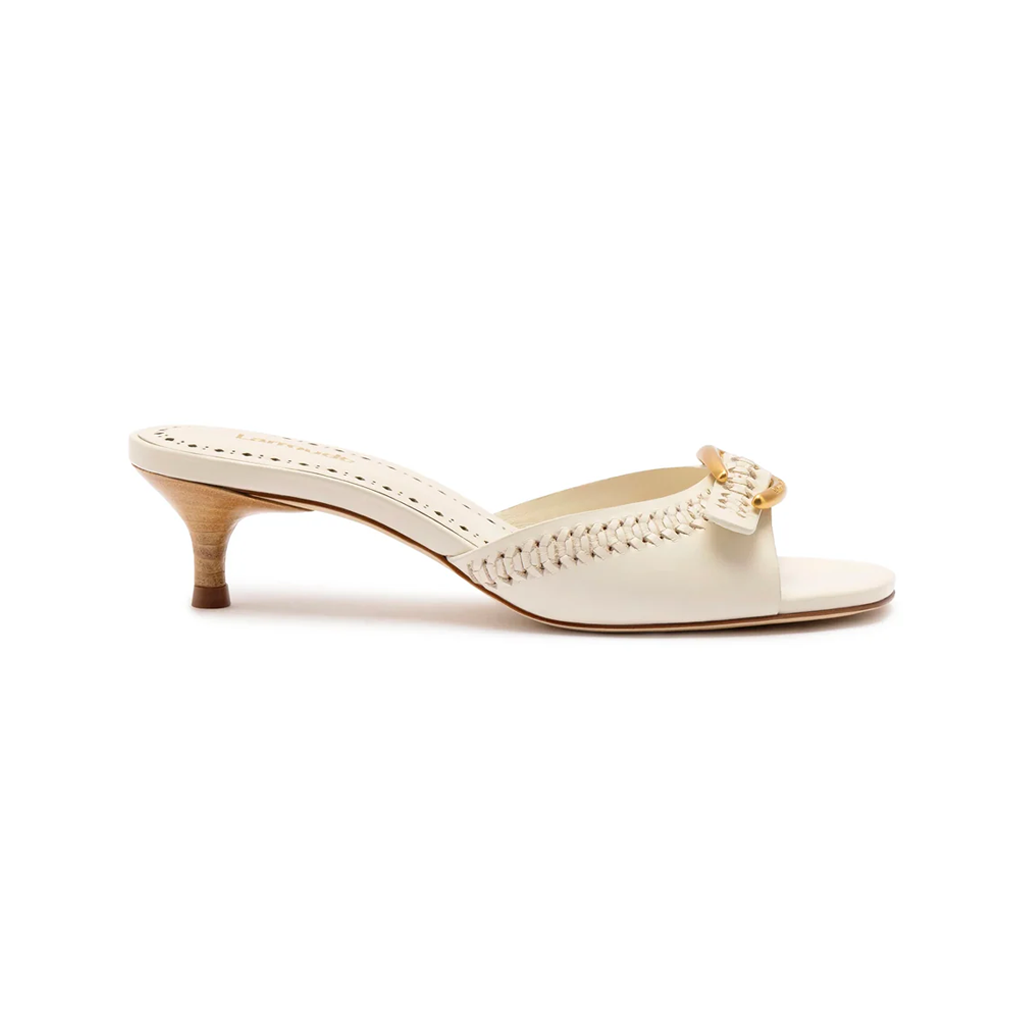 Verona Mule in Ivory Leather