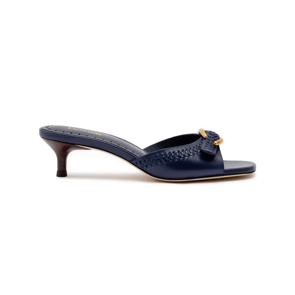 Verona Mule in Navy Leather