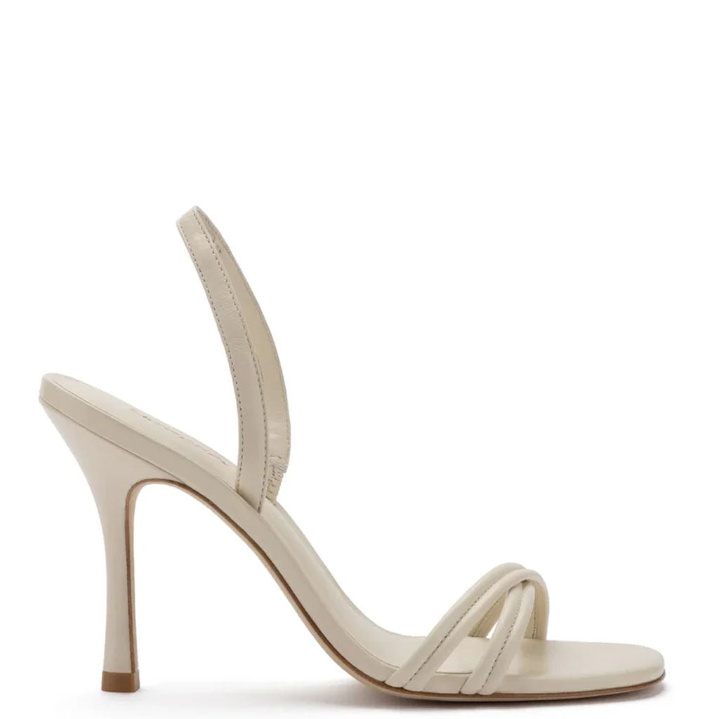 Annie Sandal In Ivory Leather