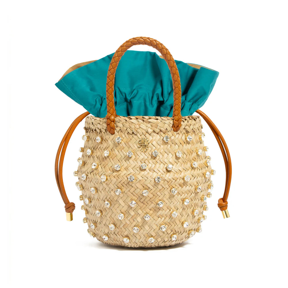 Nina Crystal Cotton Bag in Palladio