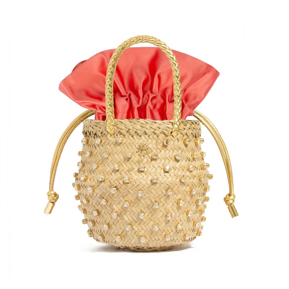 Nina Crystal Sorbet Bag in Geranium