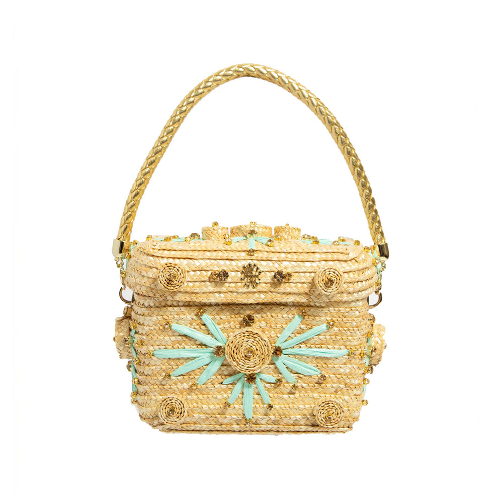 Circle Line Trunk Bag in Peppermint