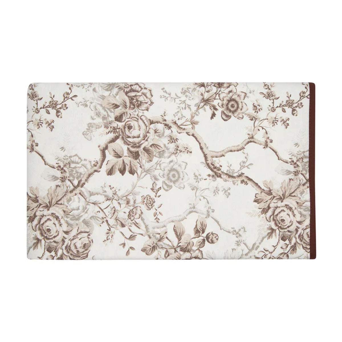 Chinoiserie Tablecloth in Brown Floral