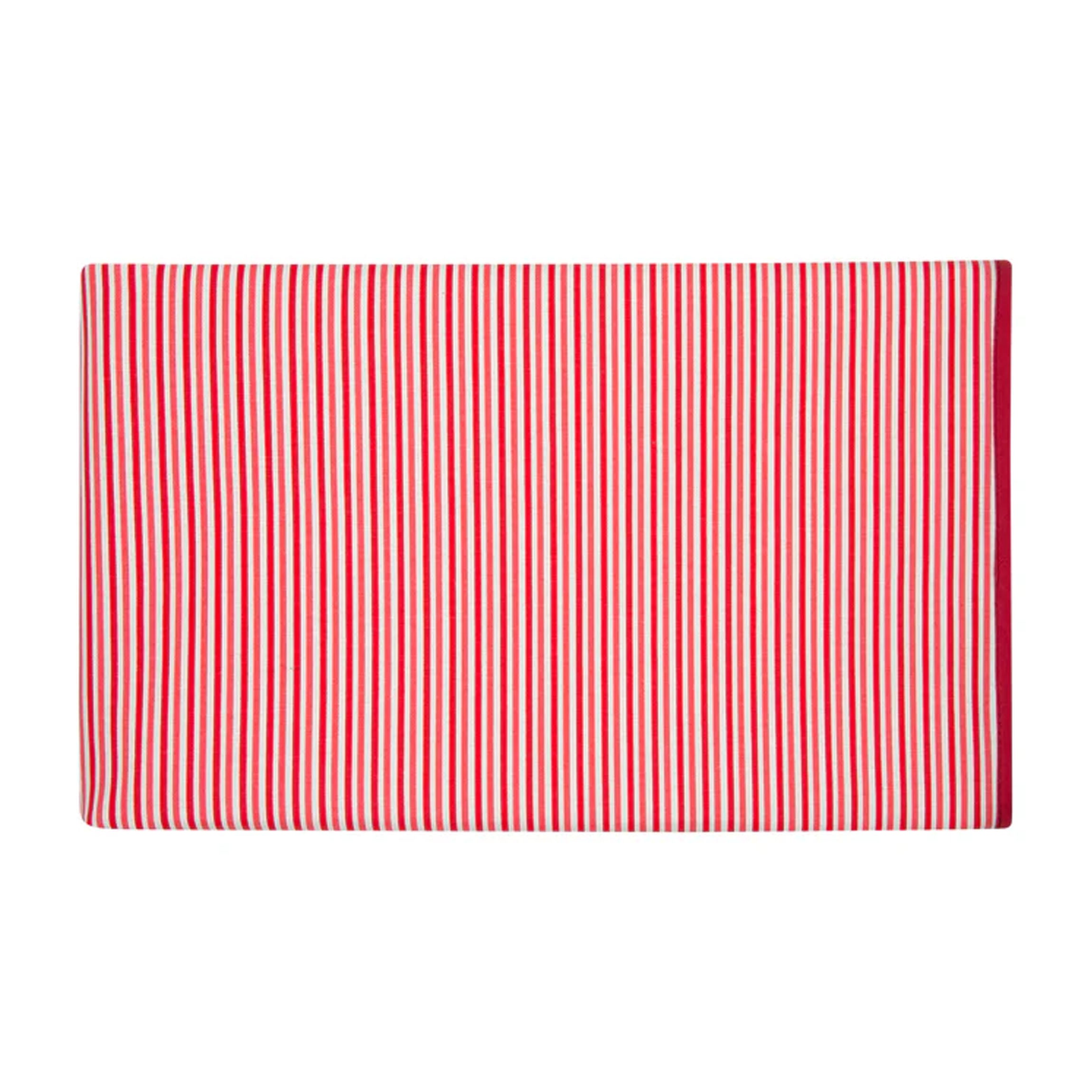 Jackie Tablecloth in Red Skinny Stripe