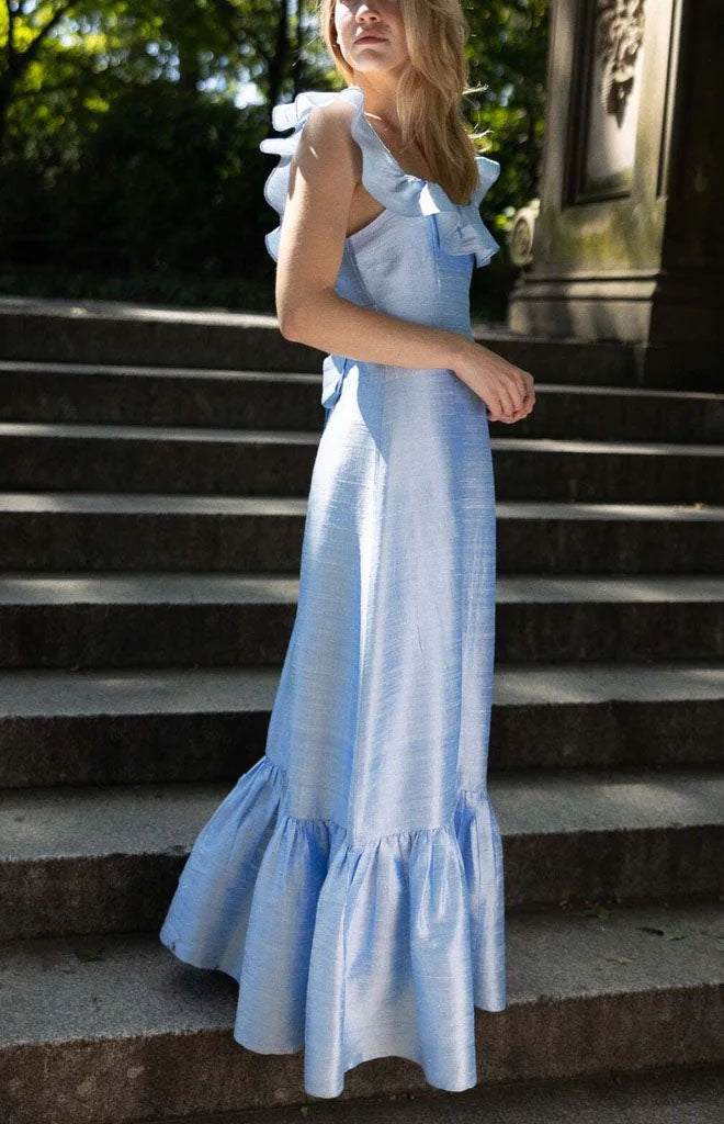 The Camille Dress in Powder Blue