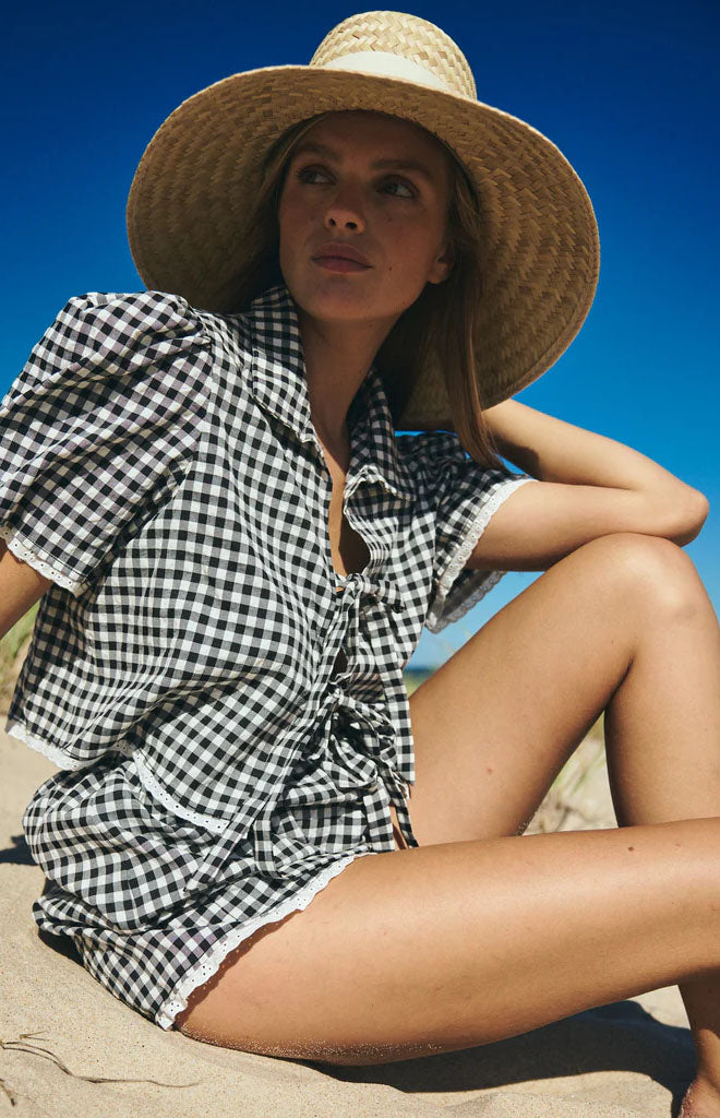 Hanna Set in Black Gingham