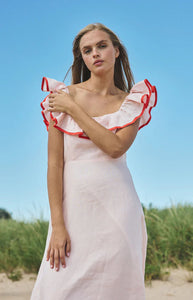 Parker Dress in Pink Sand