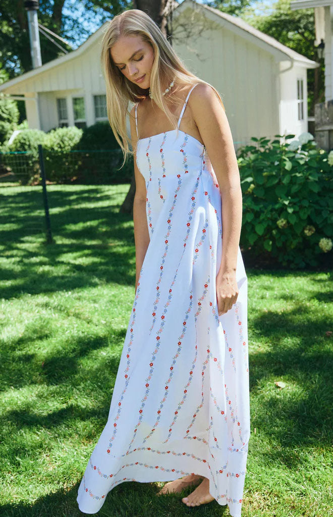 Maeve Dress in Floral Stripe