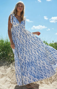 Betsy Dress in Floral Toile