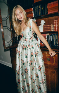 The Marie Dress in Floral Brocade