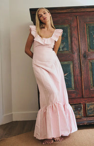 The Camille Dress in Powder Pink