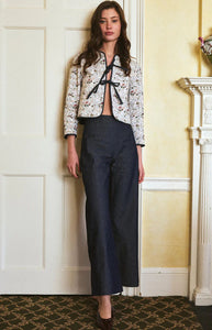 Lady Jacket in Fleur Bleue & Denim