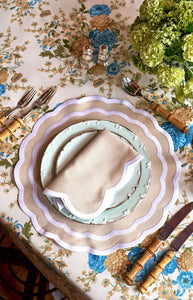 Beige Dahlia Tablecloth