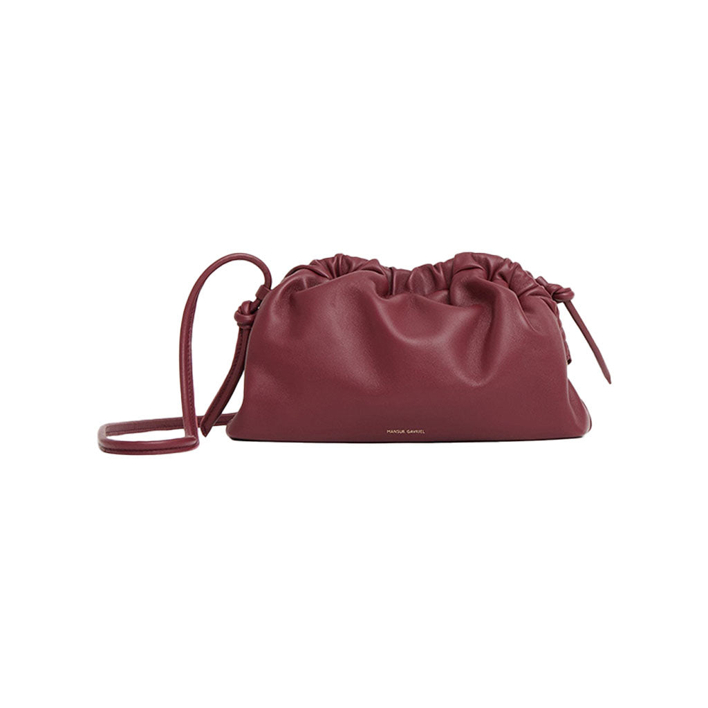 Mini Cloud Clutch in Oxblood