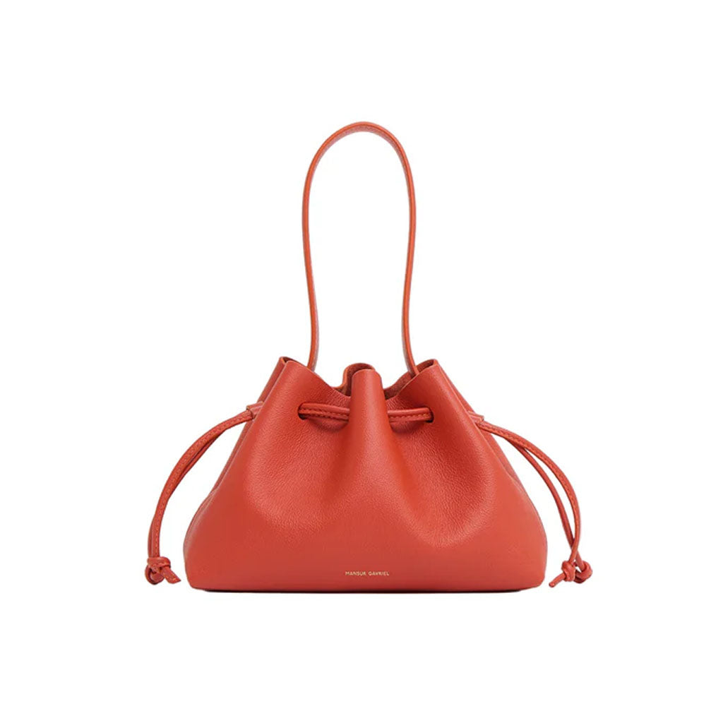 Drawstring Pouchette in Pomodoro