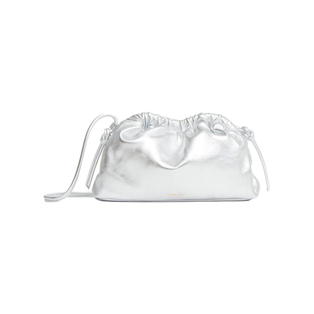 Mini Cloud Clutch in Silver