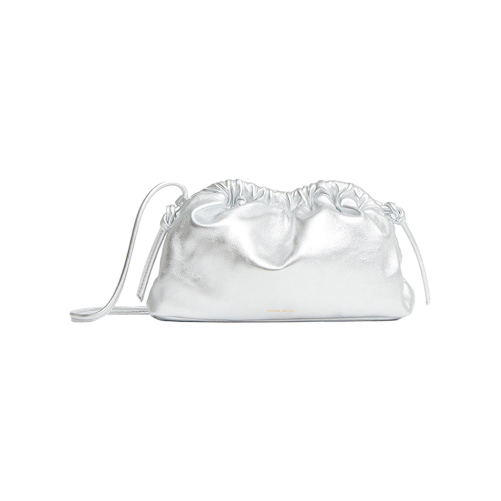 Mini Cloud Clutch in Silver