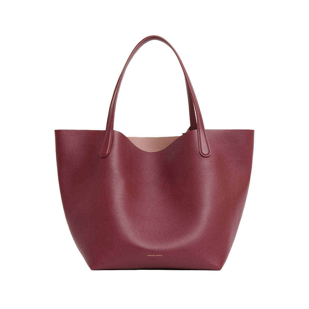 Everyday Soft Tote in Oxblood & Rosewood