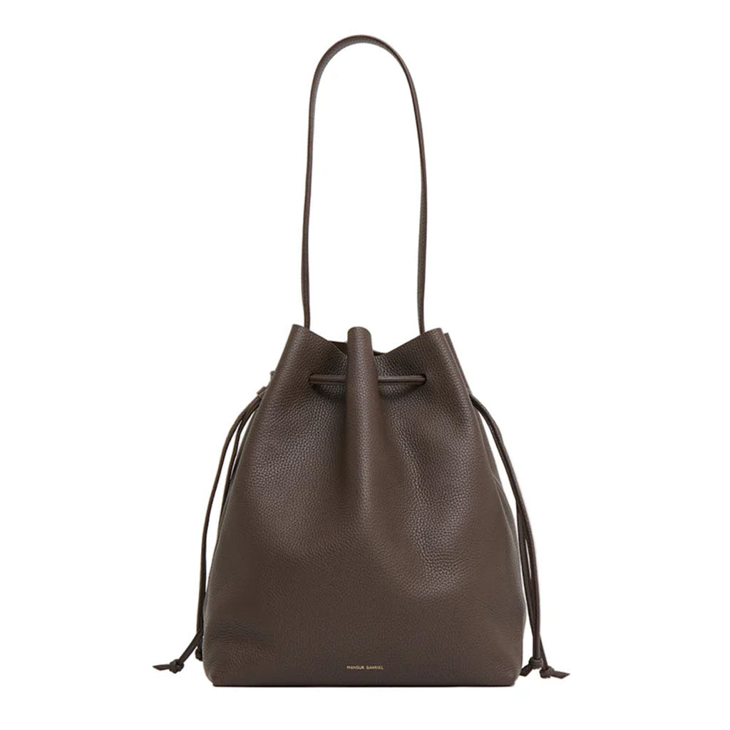 Drawstring Cabas in Chocolate