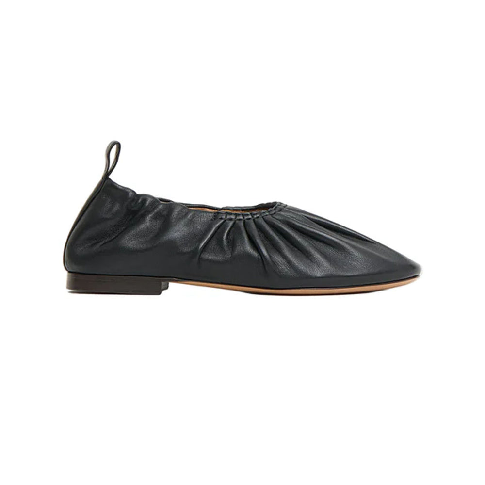 Ruched Ballerina in Black