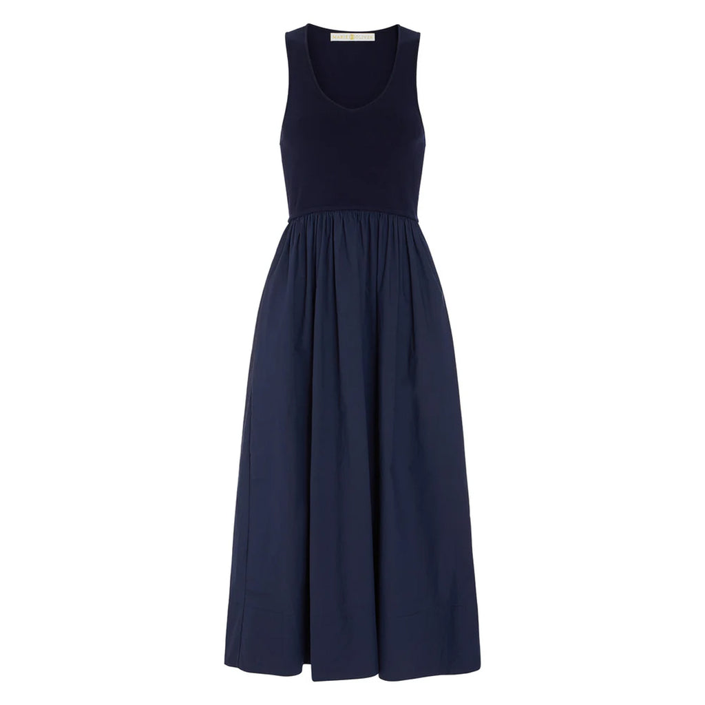 Anya Dress in Naval