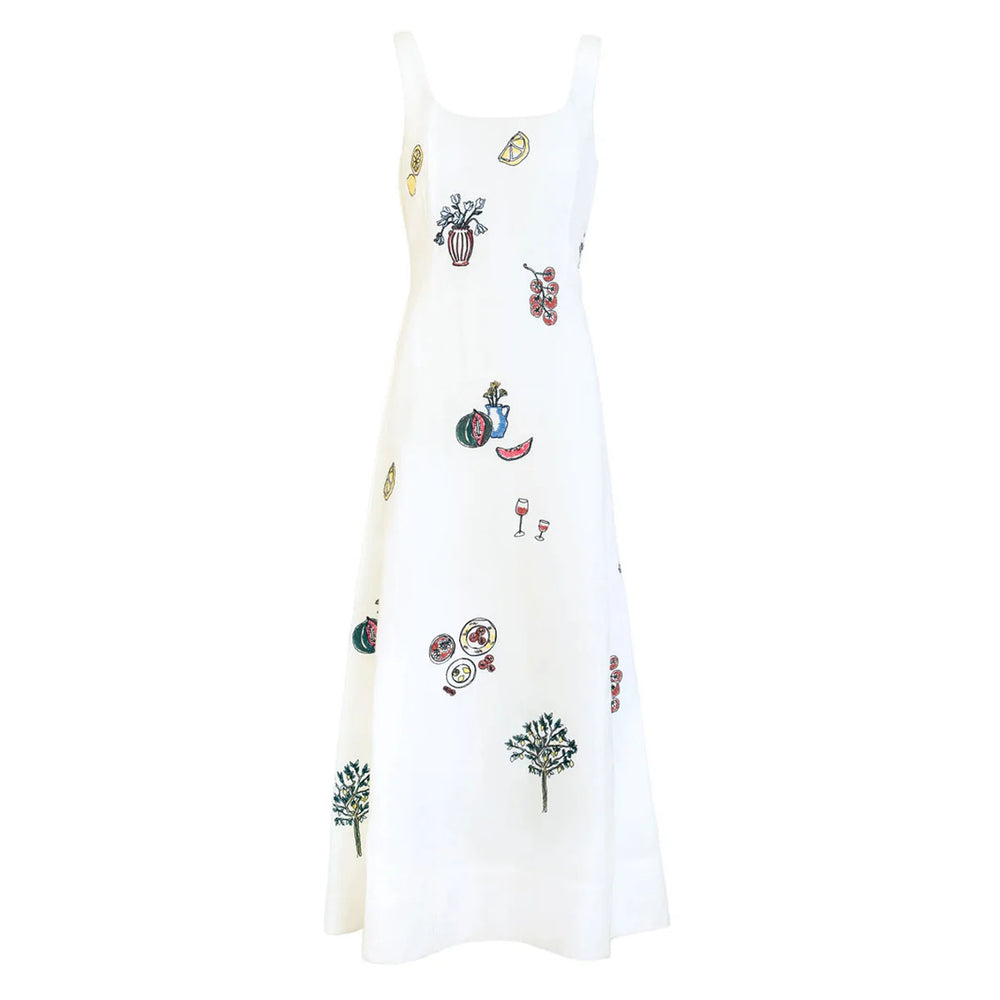 Soren Dress in Optic White