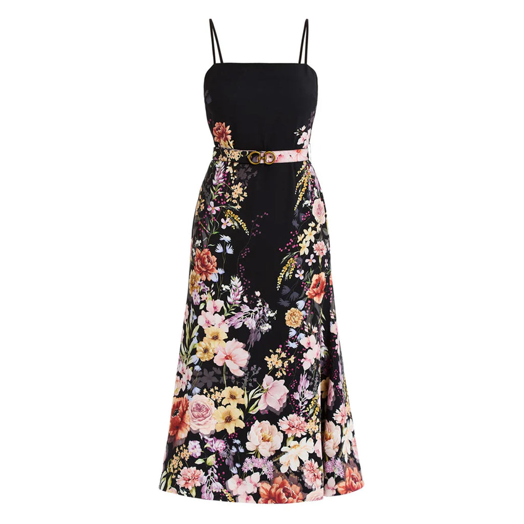 Tropez Convertible Midi Dress in Twilight Florals