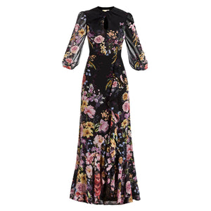 Ophelia Gown in Twilight Florals