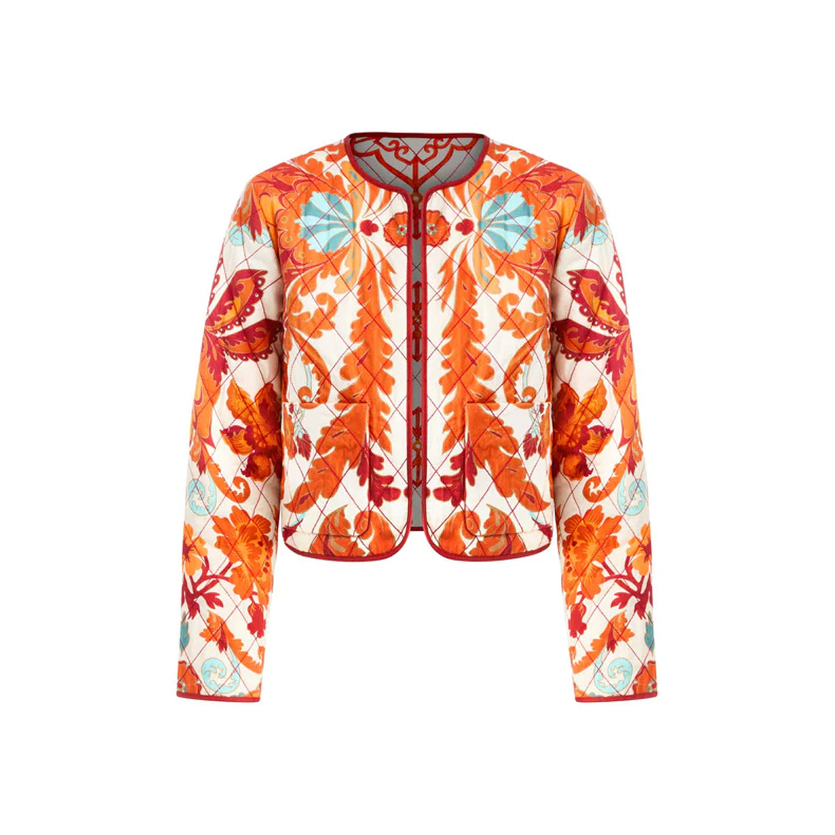 Este Convertible Quilted Jacket in Calypso Waltz