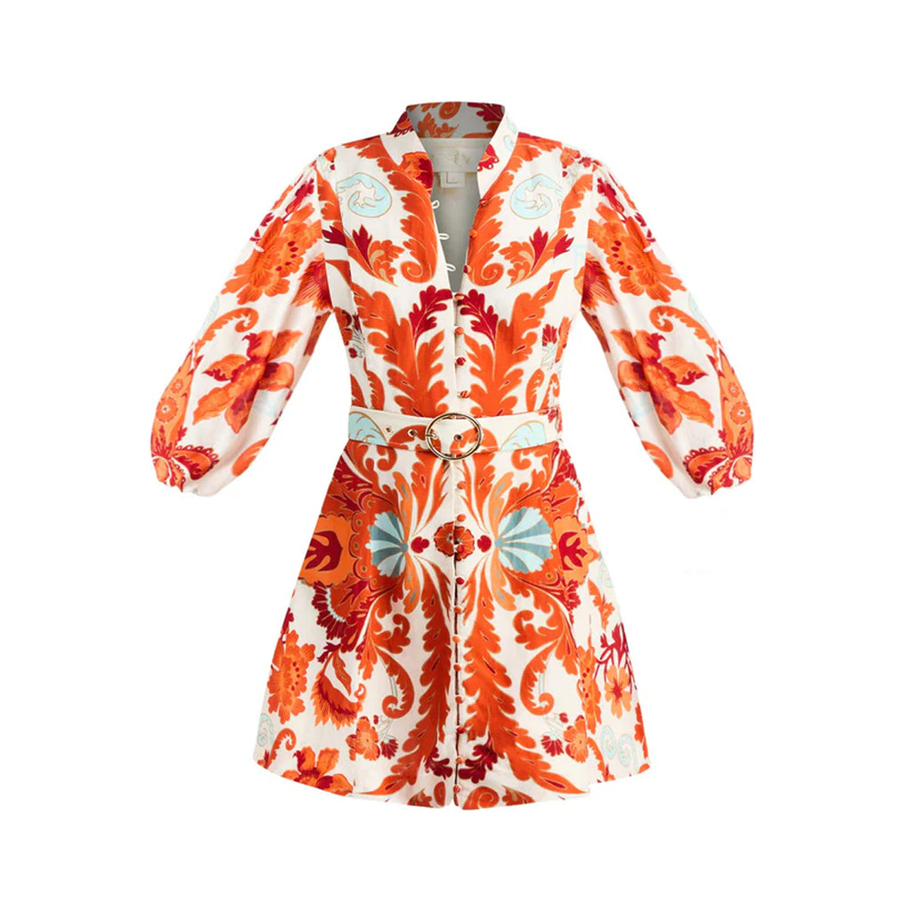 Valencia Mini Dress in Rossa Waltz