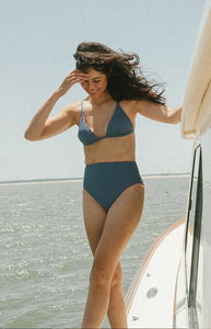 Women’s Newport Navy High Waist Bikini Bottom