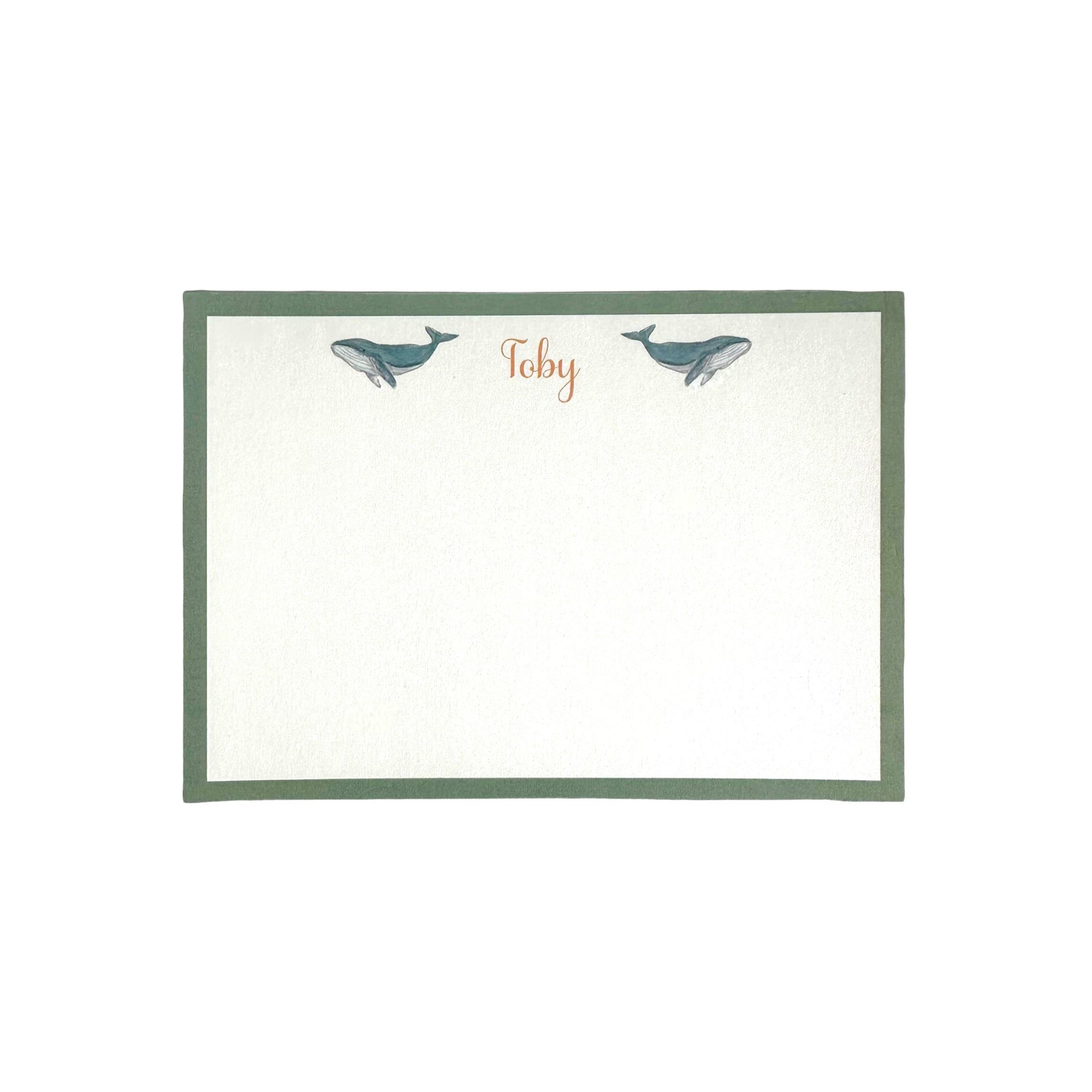 Blue Whale Notecard, Set of 20
