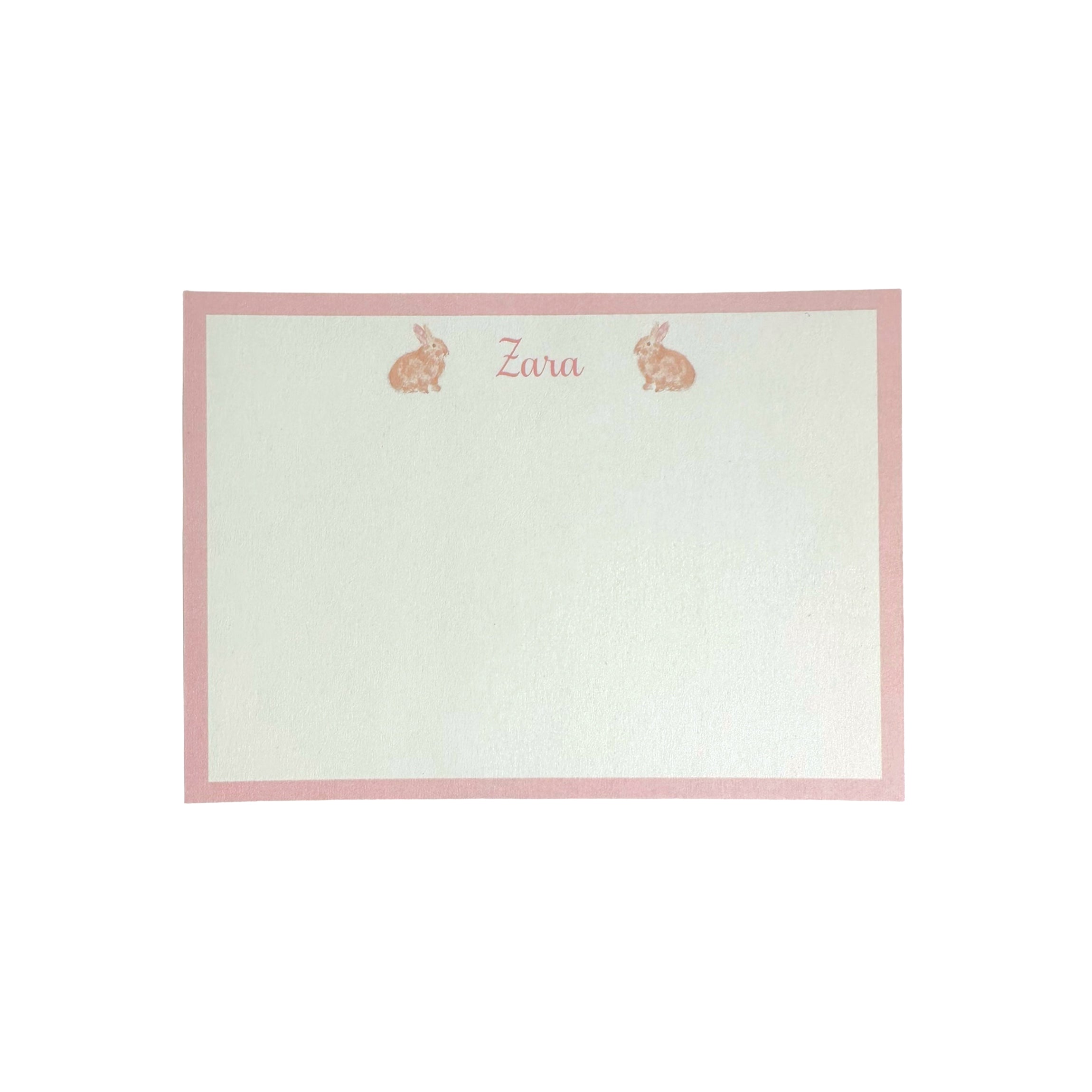 Bunny Notecard, Set of 20