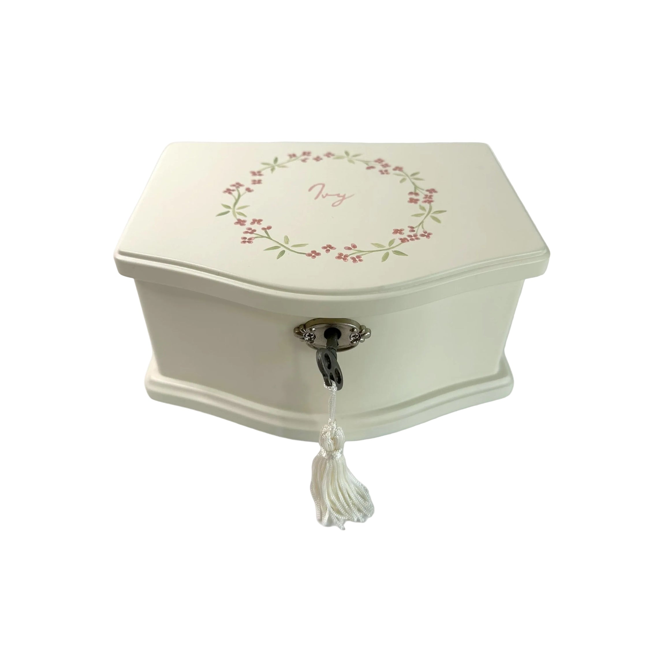 Musical Ballerina Box in Pink Garland