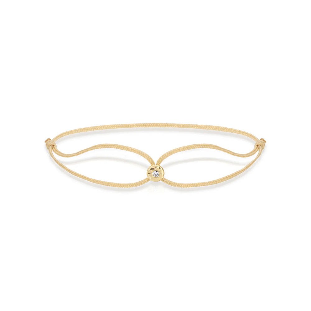 Cream Parachute Nesting Gem Bracelet