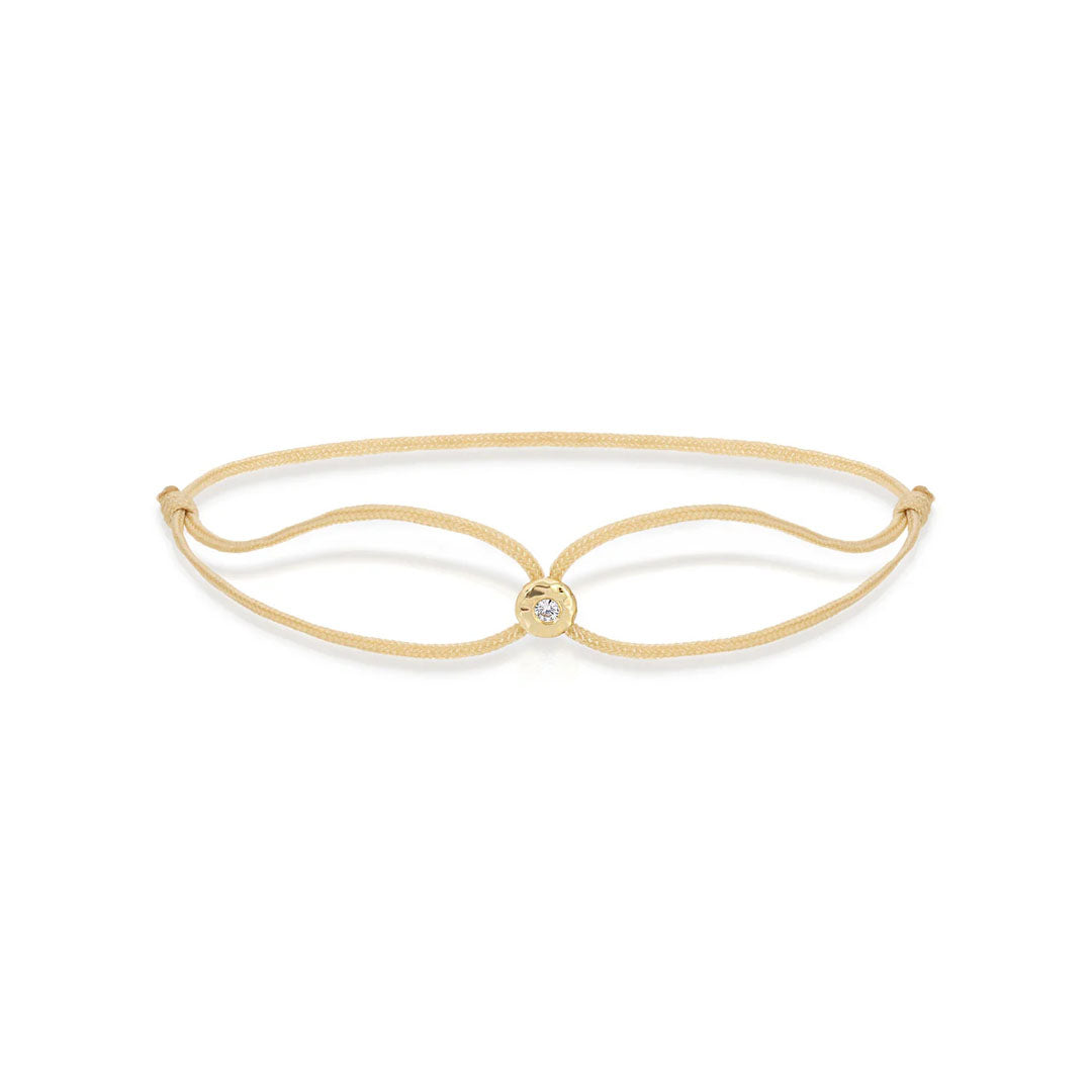 Cream Parachute Nesting Gem Bracelet