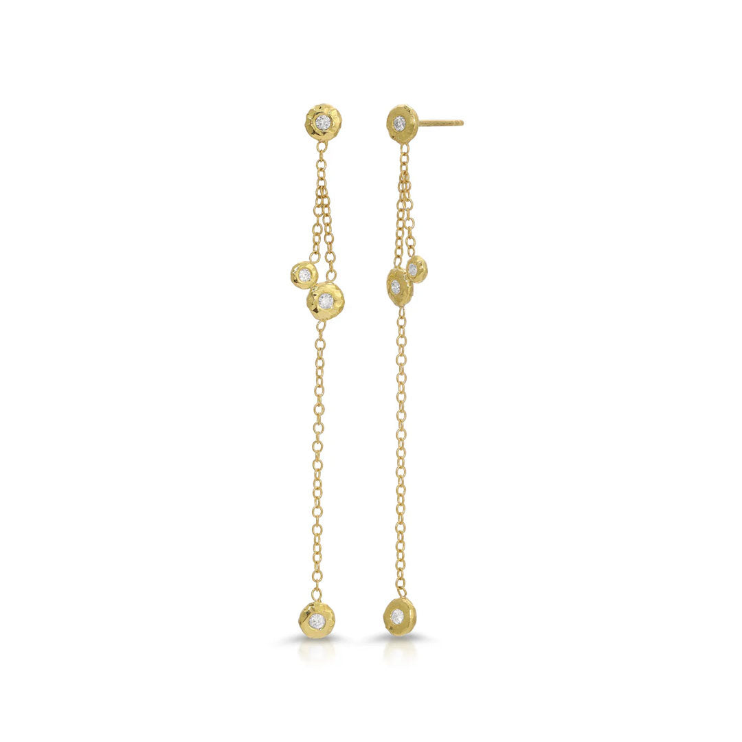 Nesting Gem Gradual Drop Earrings