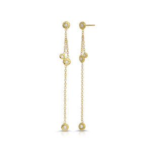 Nesting Gem Gradual Drop Earrings