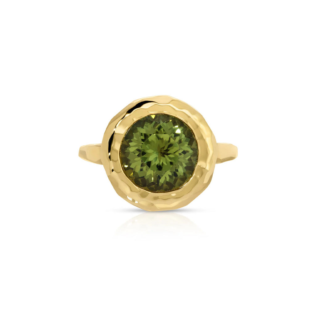 Mirage Ring in Green Tourmaline