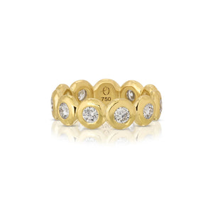 Large Diamond Nesting Gem Eternity Ring