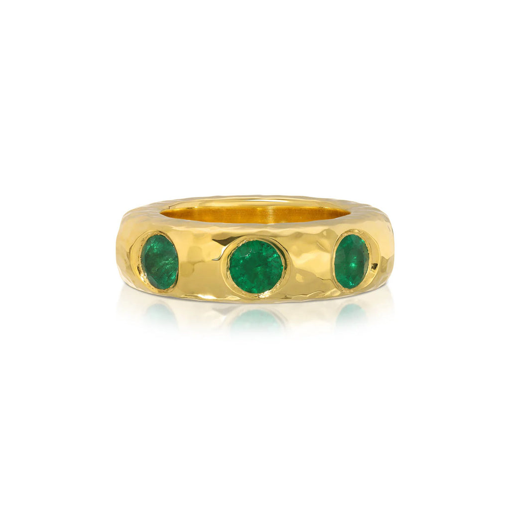 Jumbo Emerald Liberty Ring