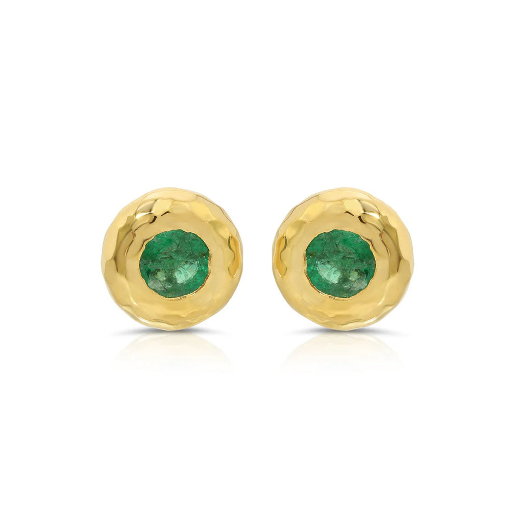 Emerald Nesting Gem Studs