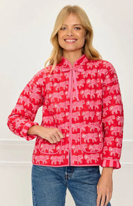 Crimson Leopard Penny Jacket