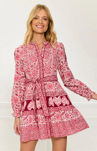 Burgundy Patchwork Gemma Mini