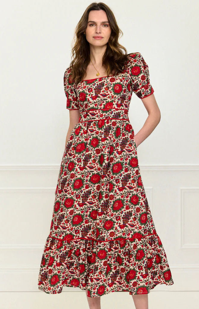 Peony Bird Evelyn Dress