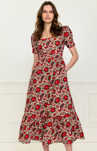 Peony Bird Evelyn Dress